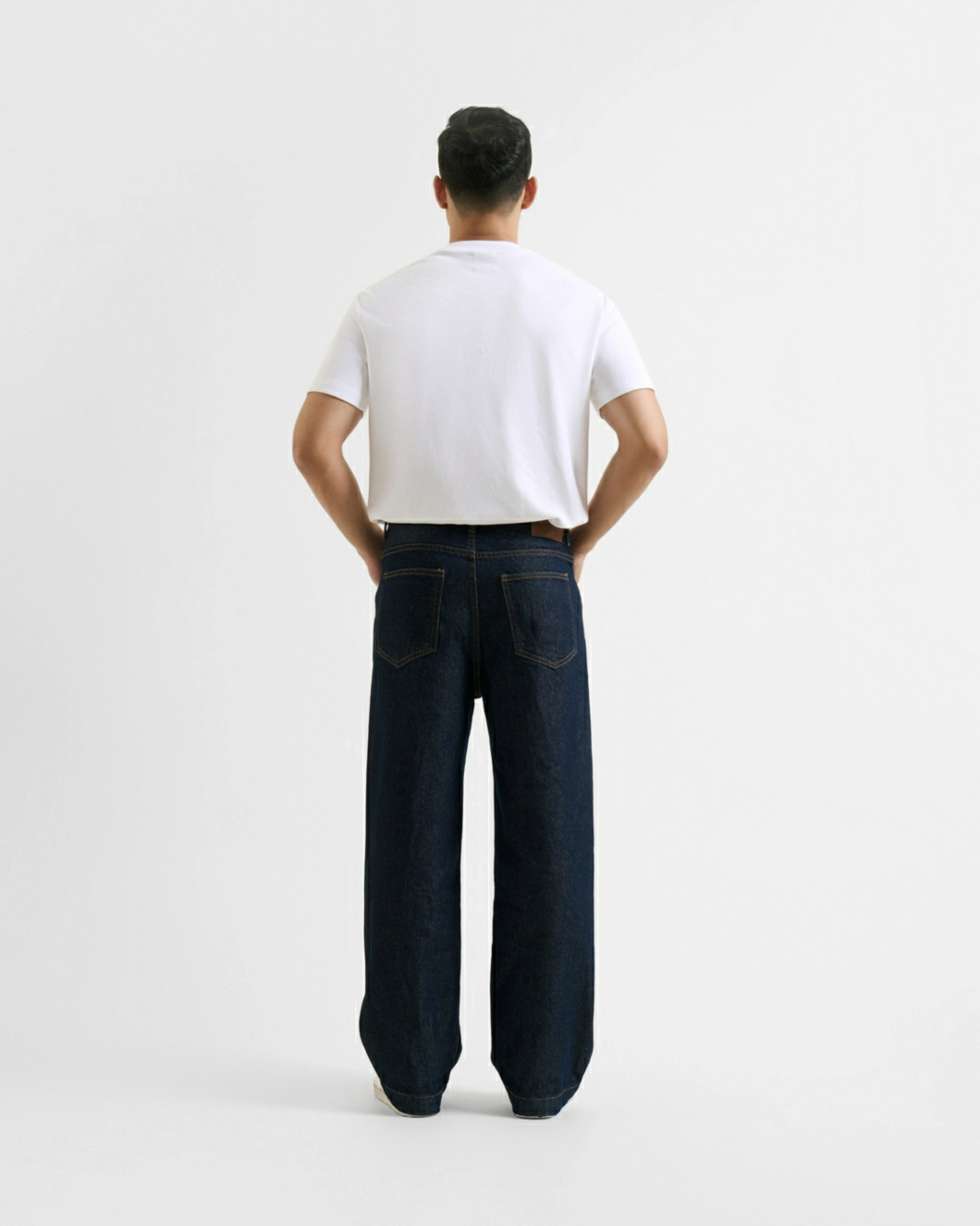 Quần jeans nam ROUTINE màu Xanh navy đậm form Straight ống suông - 10F24DPA002 | LASTORE MENSWEAR