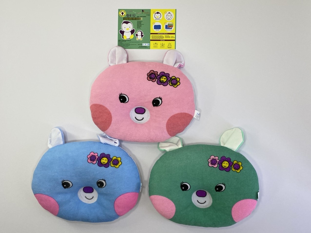 Gối Nằm Hình Thú BabyTop ( 22x28 )và( 25x30 )cm ( Màu và họa tiết ngẫu nhiên )