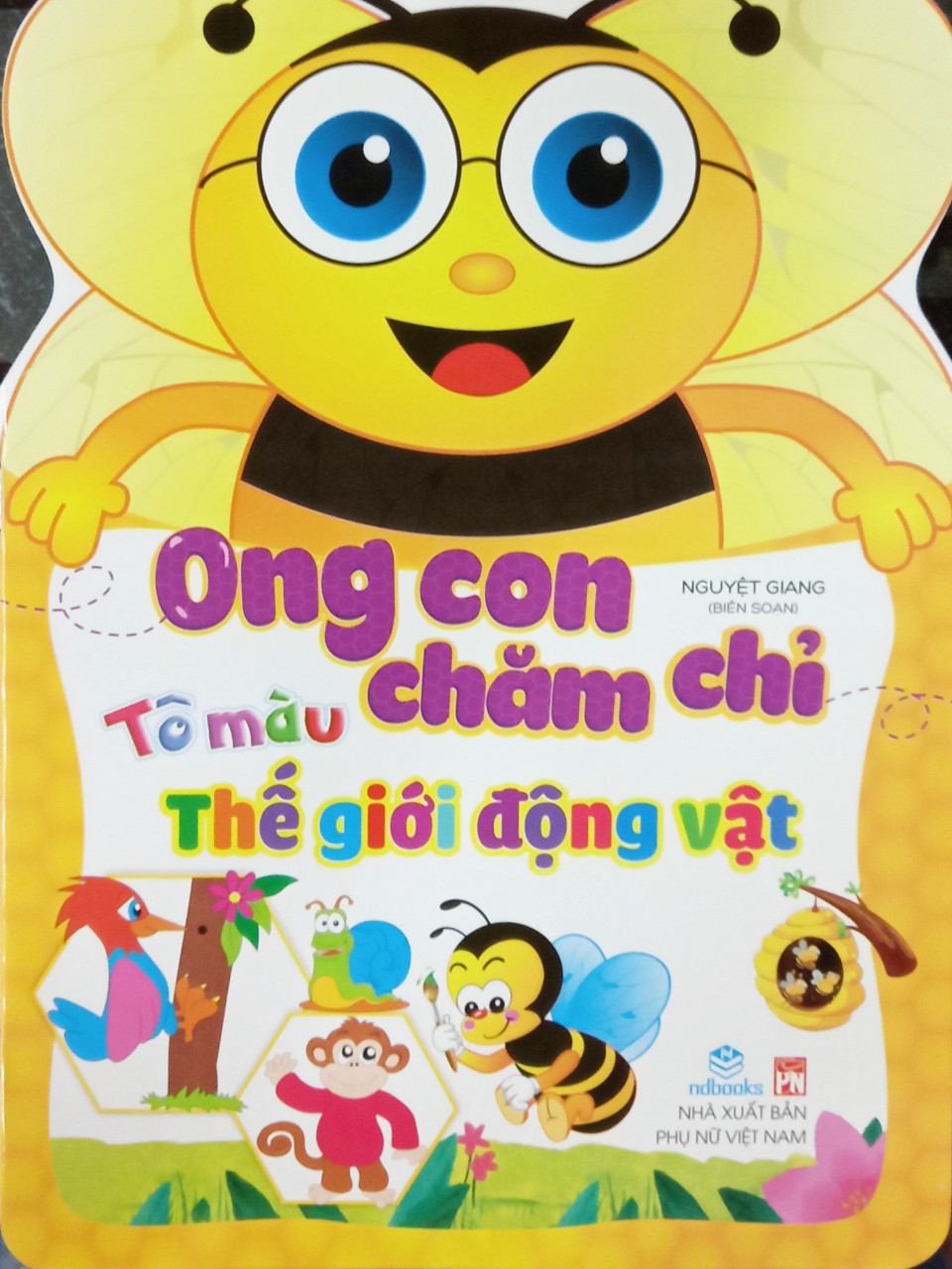 Ong con chăm chỉ - tô màu thế giới động vật