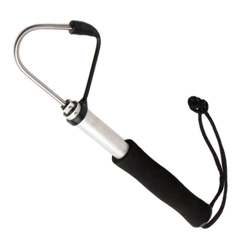 Telescopic Spear Hook Fishing Gaff Stainless Holder Fishing Spear Crank Aluminum Alloy Spear Hook Tackle Fishing Accessories