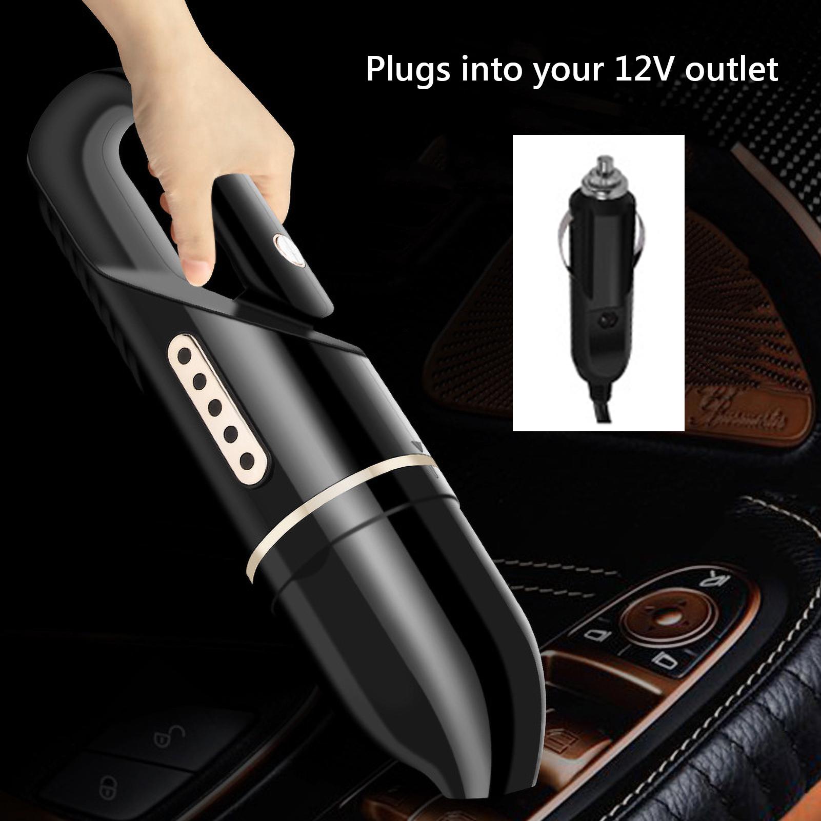 USB Rechargeable Handheld Mini Vacuum Cleaner Car Cleaning Kit with 120W 4500PA Strong Suction for Home and Car