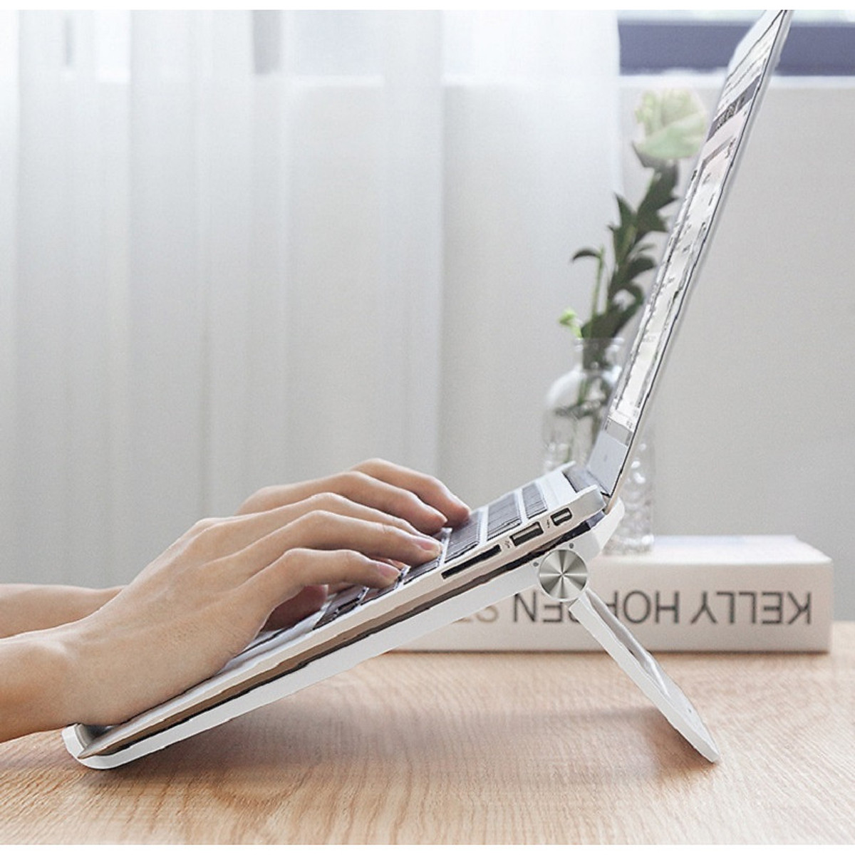 GIÁ ĐỠ TẢN NHIỆT CHO MACBOOK/LAPTOP/iPAD HYPERSTAND FOLDING ALUMIUM - Hàng Chính Hãng