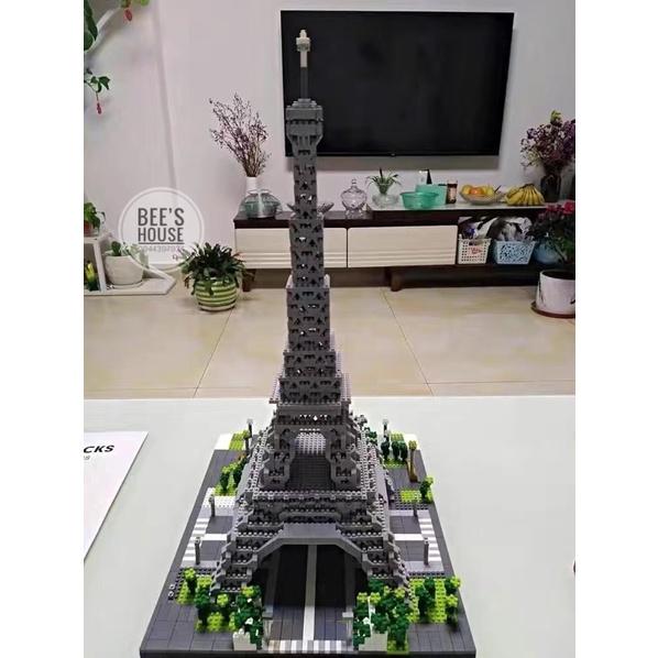 Bộ đồ chơi xếp hình lắp ráp kiến trúc city building- tháp Eiffel Pháp 3600 mảnh ghép đồ chơi xếp hình nanoblock