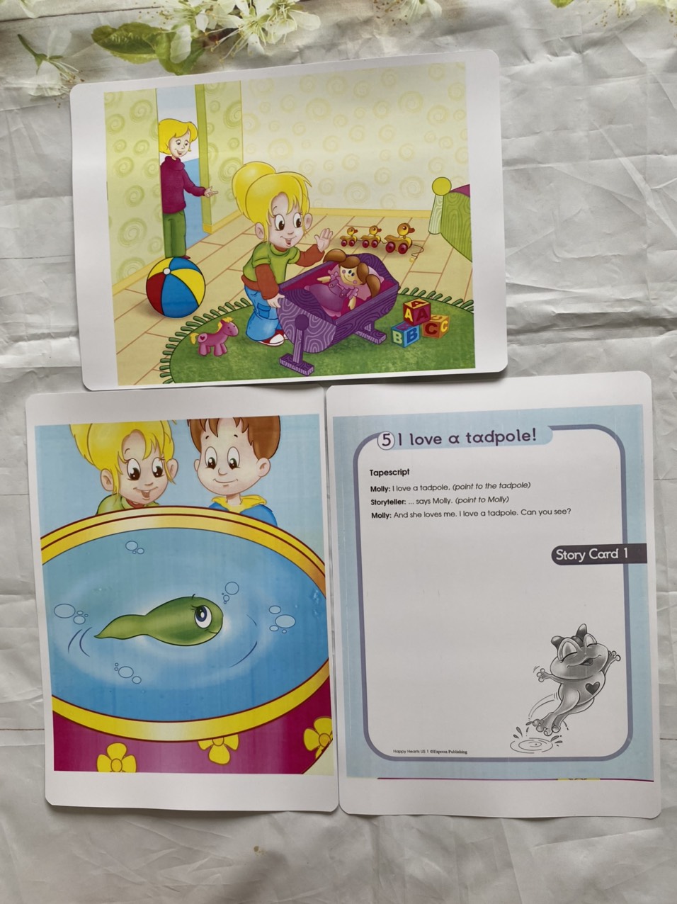 Flashcards Story Card Happy Heart 1- Size A4-ép plastics bền đẹp