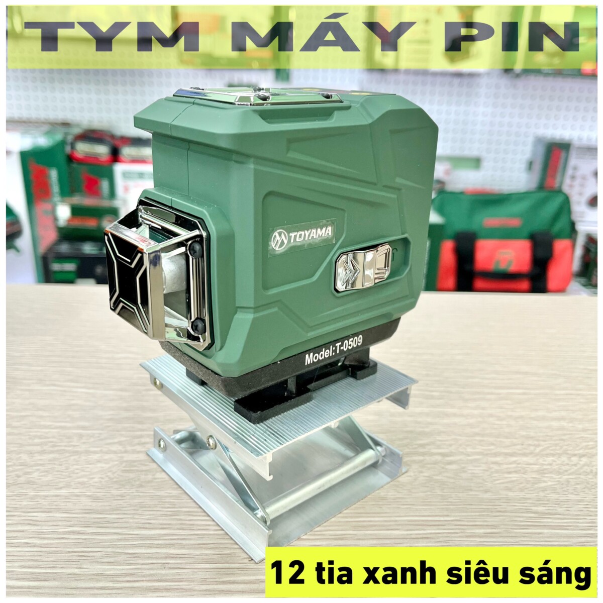 Máy cân bằng laser 12 tia xanh Toyama 0509 bản cao cấp