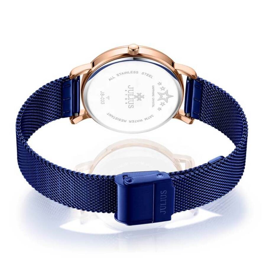 Đồng Hồ Dây Thép JS-033B Julius Hàn Quốc Đính kim cương