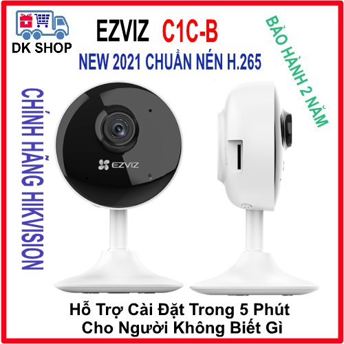 Camera Thông Minh IP Wifi (Hikvision) Ezviz C1C-B 1080P - 2MP - Trong Nhà - Chuẩn Nén H265 - Hàng Chính Hãng