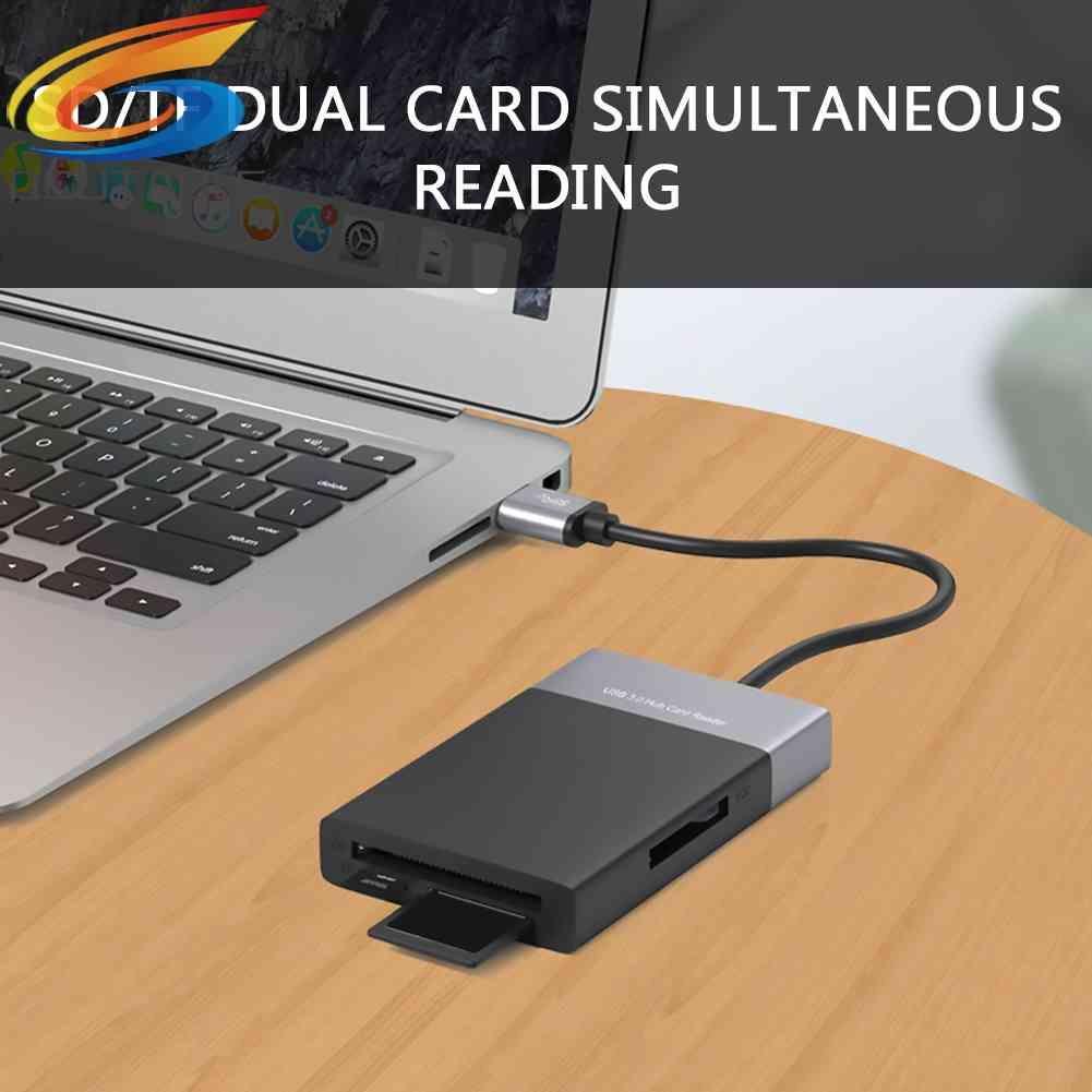 Đầu Đọc Thẻ Nhớ USB 3.0 2 Cổng 6 Trong 1 Cho XQD CF TF