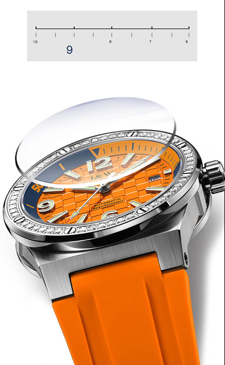 Đồng hồ nam chính hãng IW CARNIVAL IW661G-1 Kính sapphire ,chống xước,Chống nước ,Bảo hành 24 tháng,Máy cơ (Automatic),Dây cao su cao cấp,thiết kế thể thao