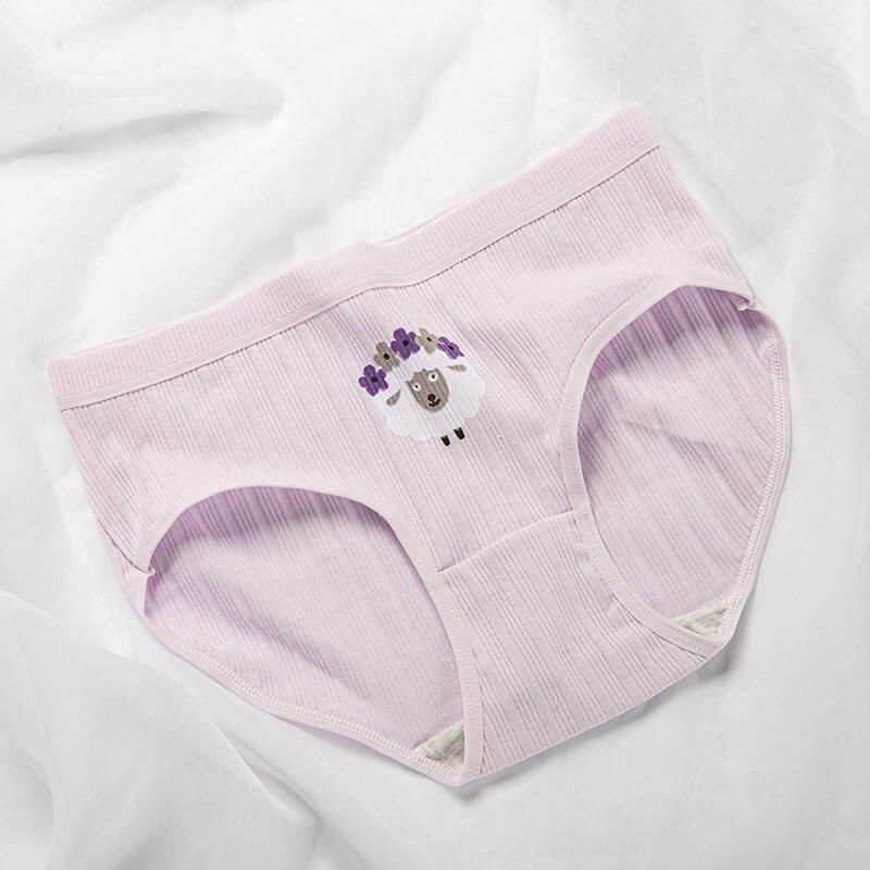Quần lót cotton nữ mẫu cừu dễ thương
