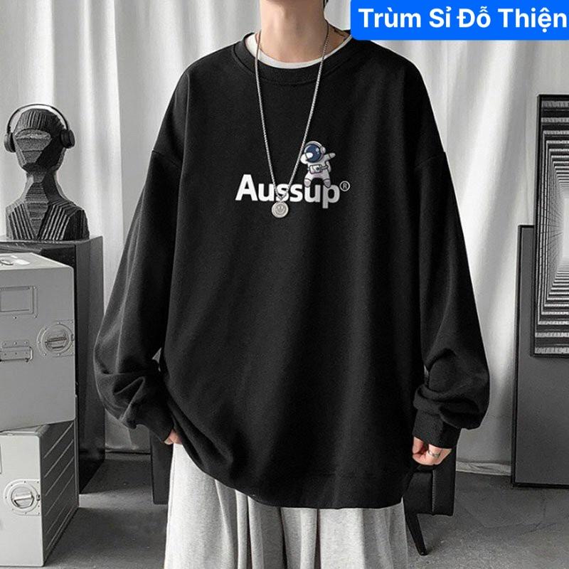Áo khoác hoodie sweater nam Aussup form rộng chất nỉ bông cao cấp Đủ Size cho nam nữ mặc nhà đi học chơi phong cách Hàn