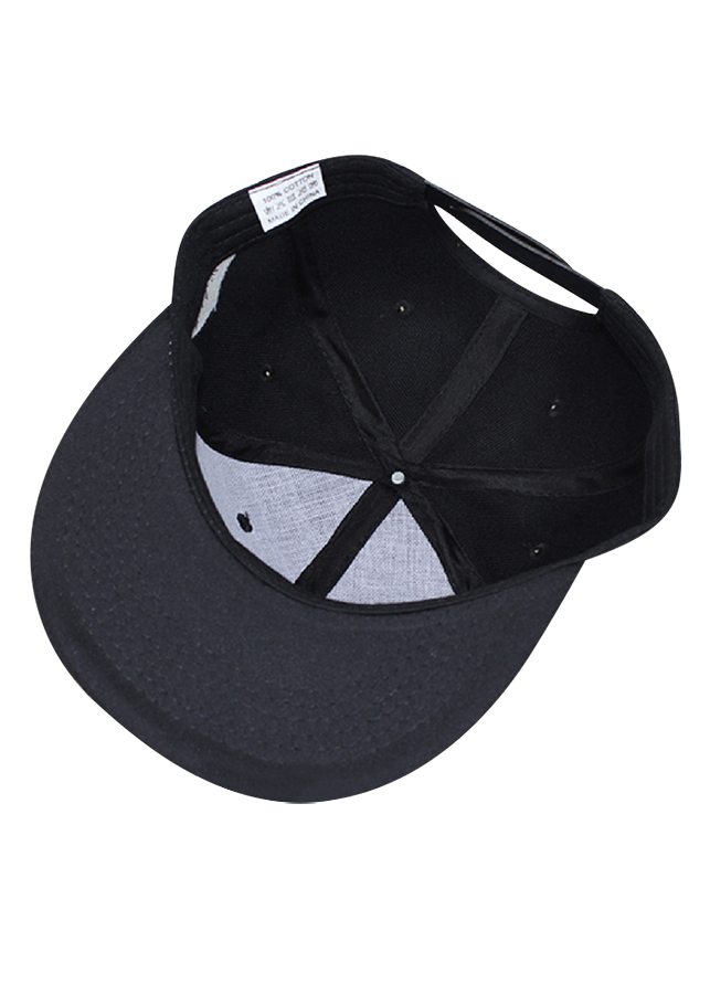 Nón Snapback Thêu Dấu Chấm Hỏi GAIA SP45 - Đen