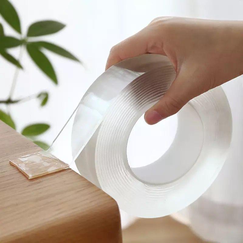 Cuộn Băng Dính 2 Mặt Đa Năng Trong Suốt Siêu Chắc .