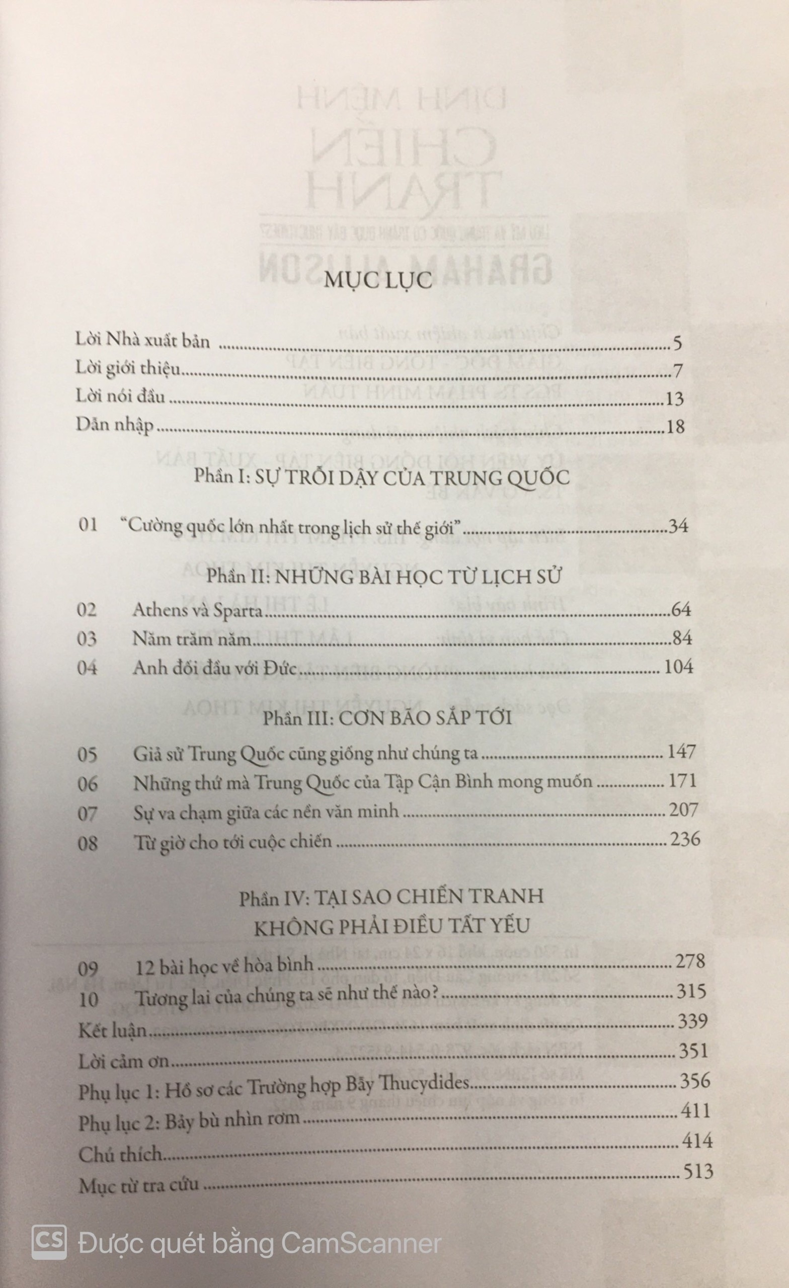 Định mệnh chiến tranh - Liệu Mỹ và Trung Quốc có tránh được bẫy Thucydides ? ( xuất bản lần thứ hai)