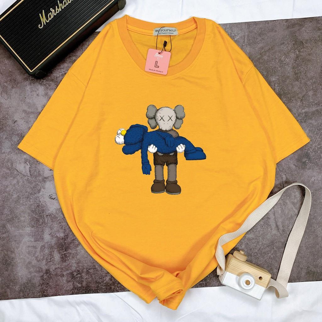 Áo thun tay ngắn Be Yourself unisex size M L XL - gấu ẵm nhau
