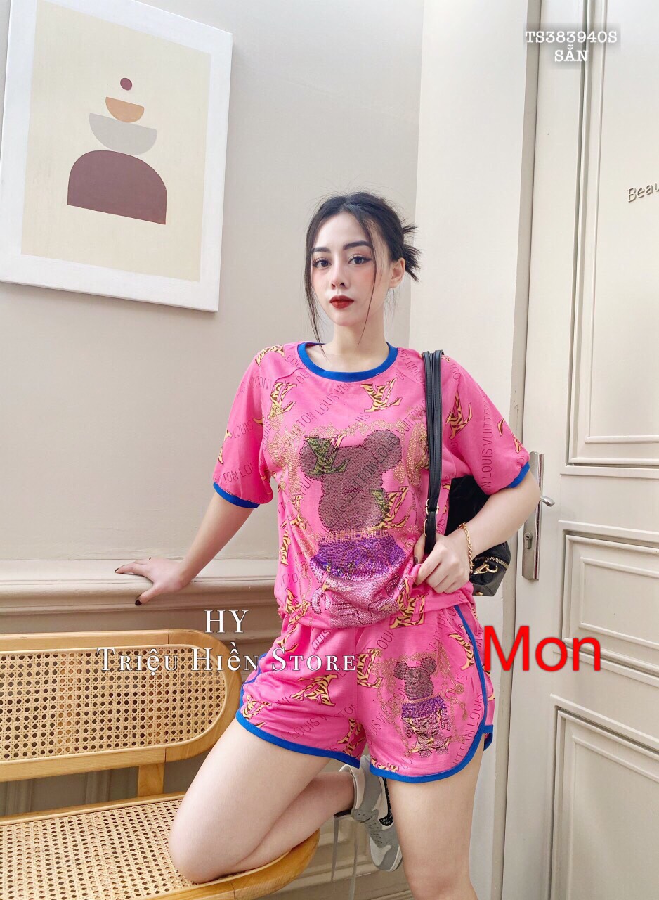Bộ Đồ Thun Cotton Quần Ngắn