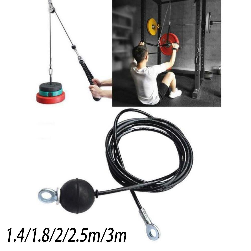 Dây dây thép tập thể dục nội thất cho ròng rọc 1,4m 1,8m 2m 2,5m dây thép dây thừng DIY Trọng lượng đa phòng tập thể dục Fitness Pulley Color: 3M