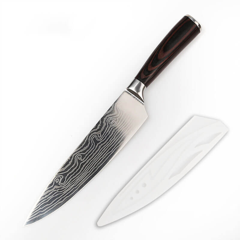 DAO BẾP NHẬT BẢN GYUTO THÉP DAMASCUS MÃ D8DT119