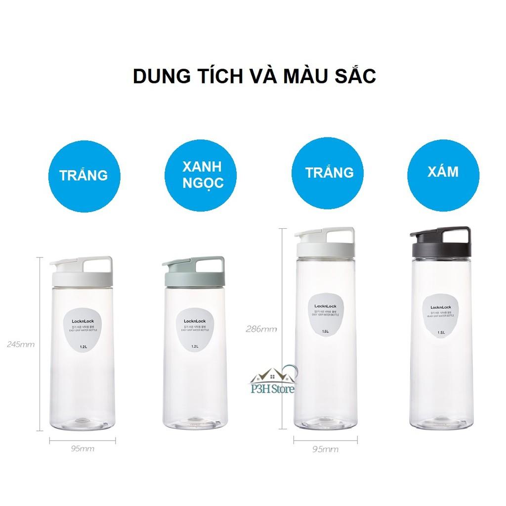 Bình đựng nước Easy Grip dung tích 1.2L HAP813 ( màu xanh, màu trắng ) và 1.5L HAP814 ( màu trắng và màu xám )