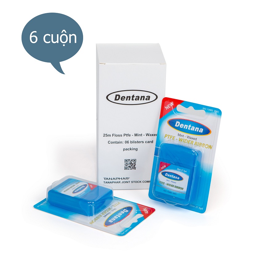 Combo 6 Cuộn Chỉ Nha Khoa Dentana