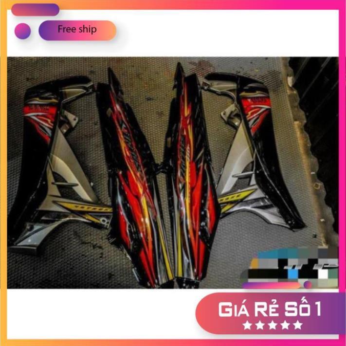 TEM RỜI SIRIUS ĐỎ ĐEN bảo hành màu sắc vĩnh viễn