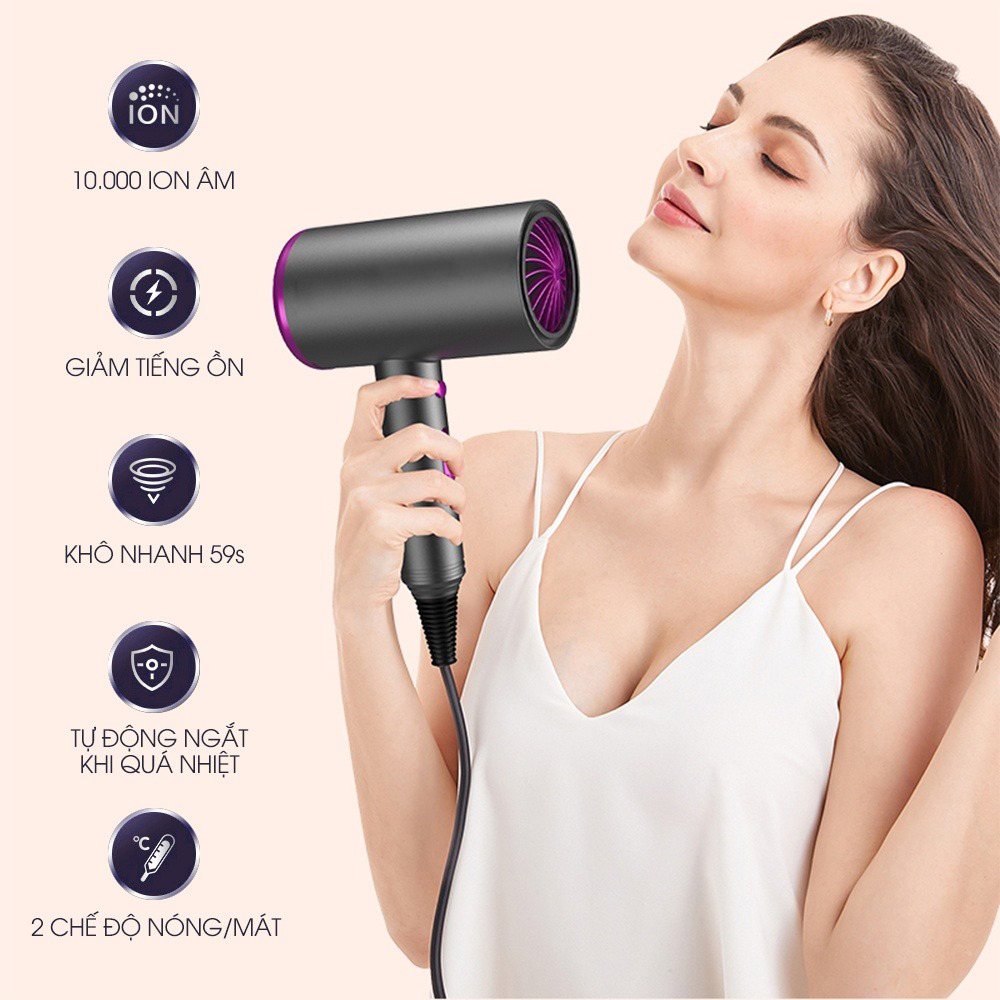 Máy sấy tóc đa năng tạo kiểu 2 chiều mini 1000W