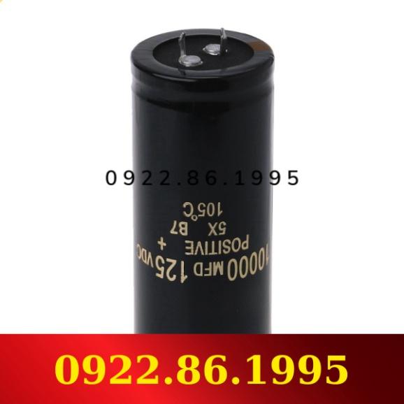 Tụ hóa 125V 10000uF bằng nhôm chuyên dụng có thể thay tụ 120V 110V hàng mới về