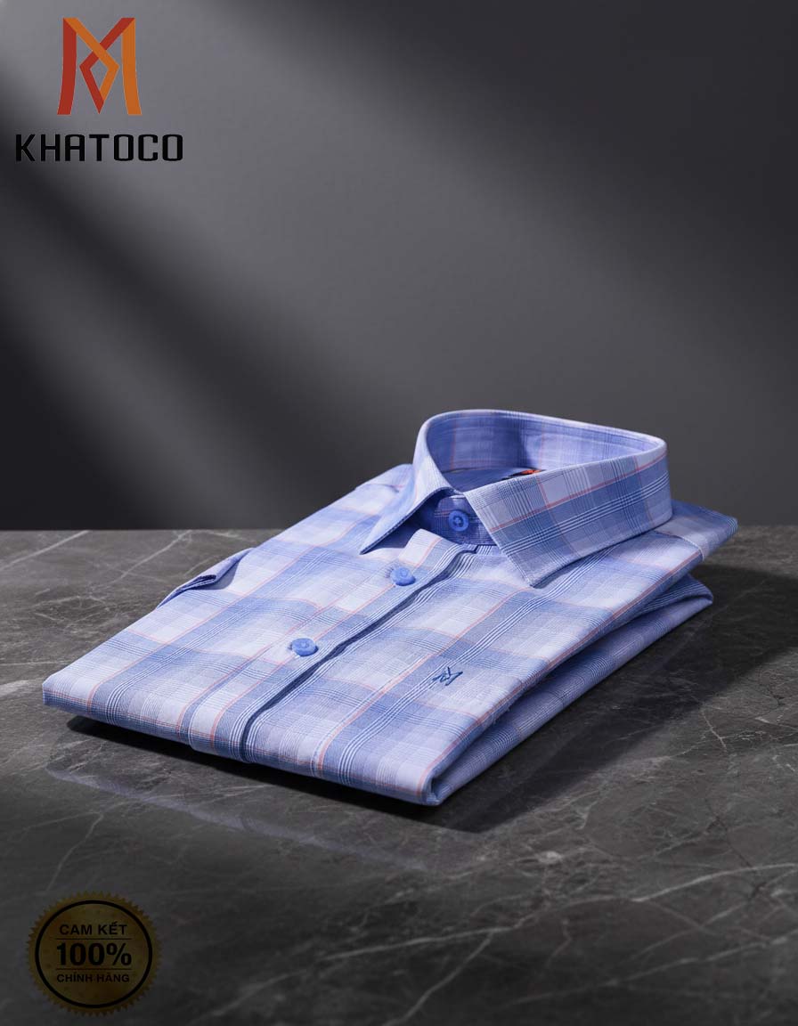 Áo sơ mi Khatoco sale 310k ( giá tem 388K)