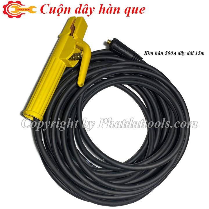 Combo Kìm hàn 500A dài 15m,kẹp mát 300A dài 5m