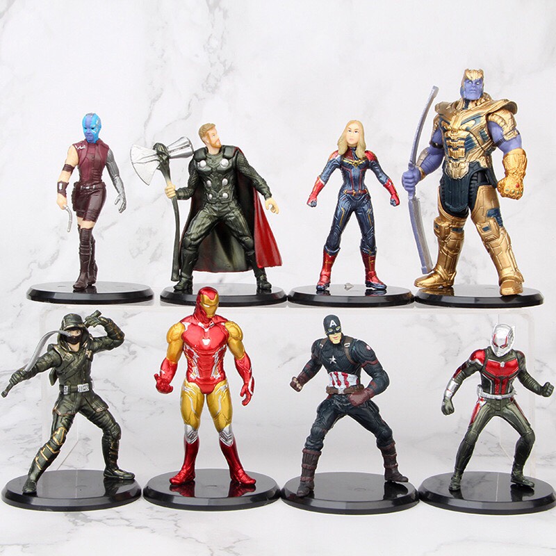 Mô hình 8 nhân vật siêu anh hùng Avangers