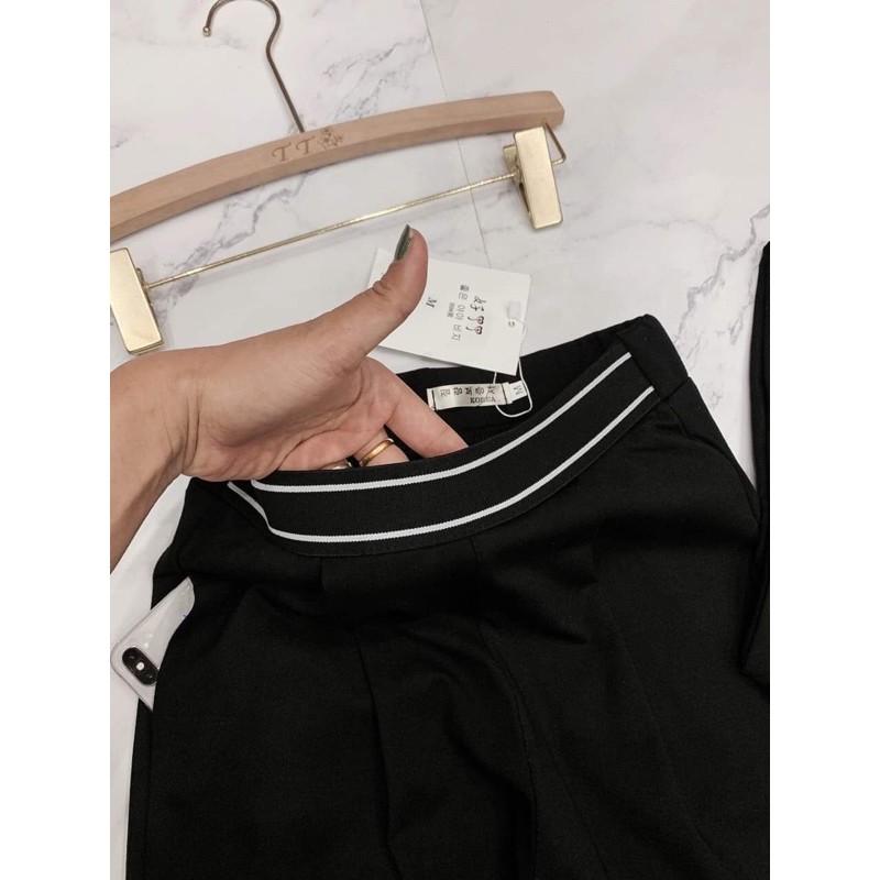 Quần baggy viền cạp