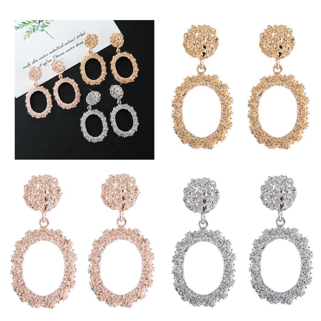 Dangle Earrings Metal Drop Earrings Bohemian Hoop Earrings Jewelry Golden