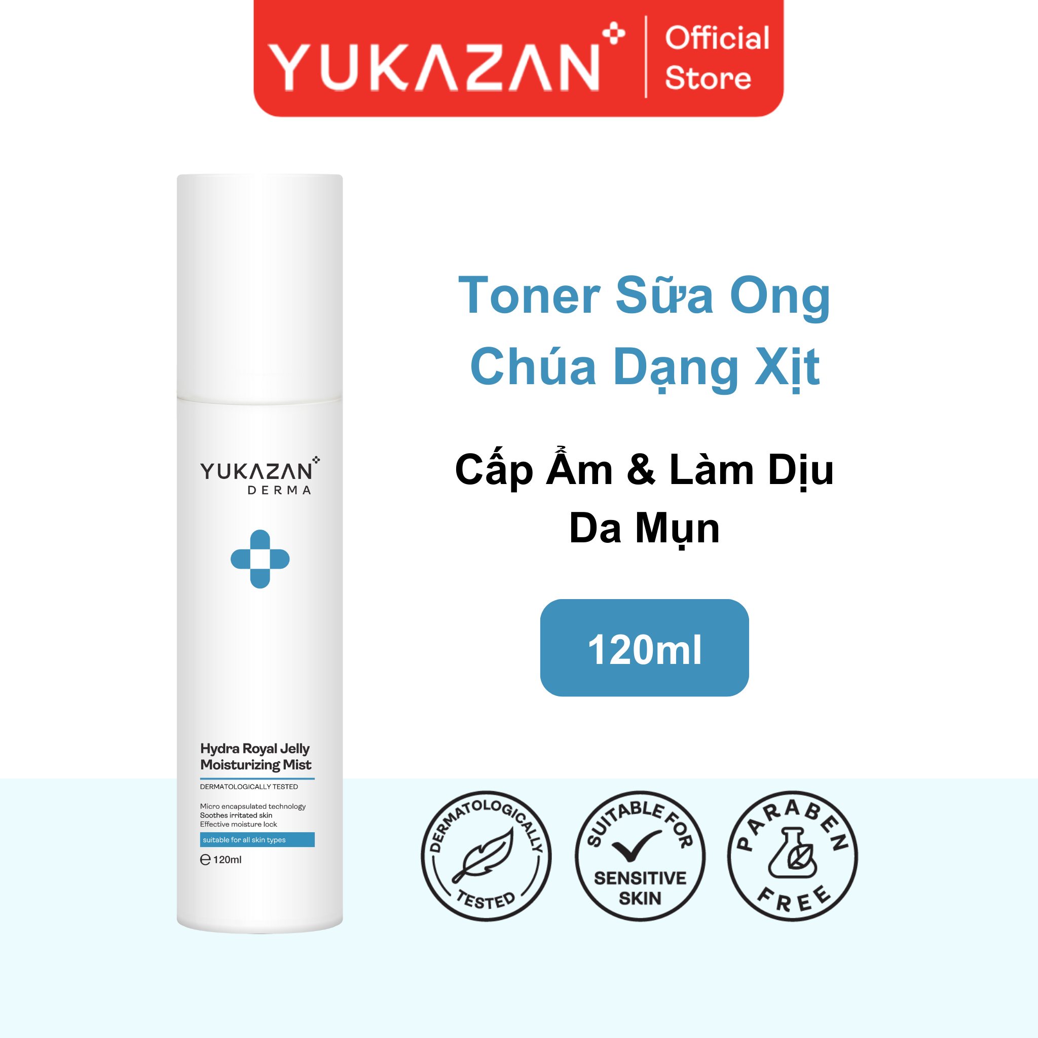 Toner Sữa Ong Chúa Cấp Ẩm Dạng Xịt 120ml – Cho mọi loại da​