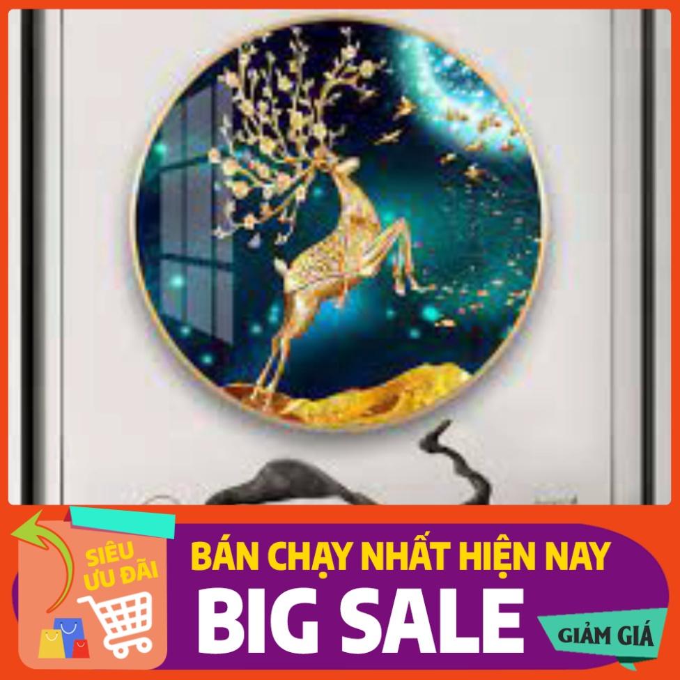 Đèn tranh gắn tường led 5d _3 chế độ sáng trang trí phòng khách phòng ngủ hình tròn đường kính 30cm_Tranh led nghệ thuật