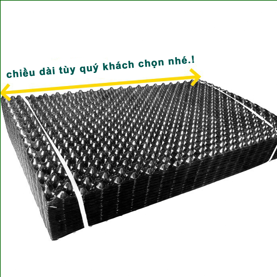 25 MÉT Bầu ươm cây V6 CAO 40CM dày 6mm, cắt theo mét dài khách đặt, tặng ốc vít-77901