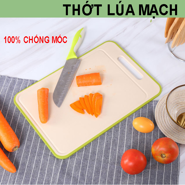 Thớt Nhựa Lúa Mạch Kháng Khuẩn Siêu Bền Chống Nấm Mốc An Toàn Tuyệt Đối