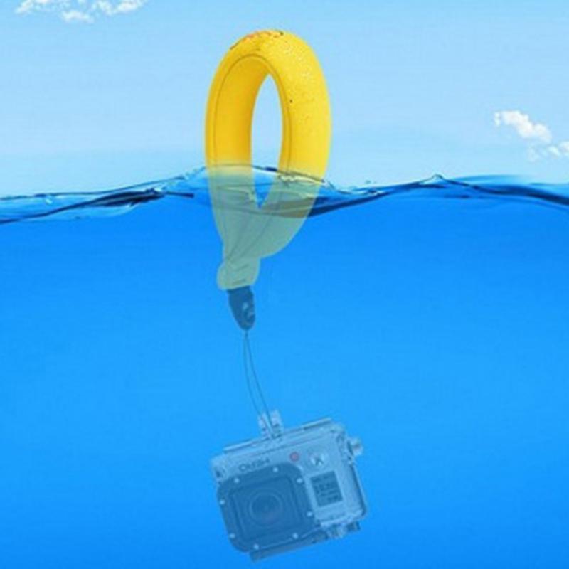 Dây đeo cổ tay xốp màu vàng di động cho Gopro Hero 4 5 6 7 8 9 10 Xiao mi Yi Sjcam Sj4000 Sj5000 Sj7000 Camera hành động