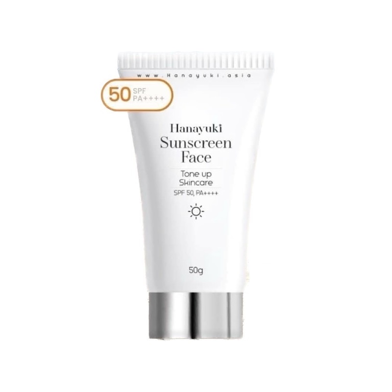 Kem Chống Nắng Hanayuki Sunscreen Face Nâng Tông Dưỡng Trắng SPF 50+/PA++++ ( Hanayuki Chính Hãng ) 50G