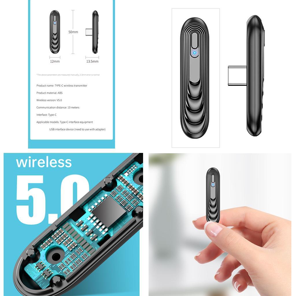 5.0 Bluetooth Audio Transmitter Adapter for Switch PC Bluetooth Speakers