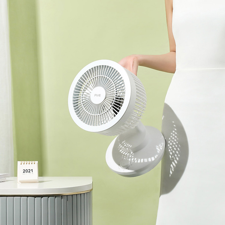 Quạt Lưu Hành Xiaomi Five Với Luồng Gió 3d Tự Nhiên Và Đa Chiều