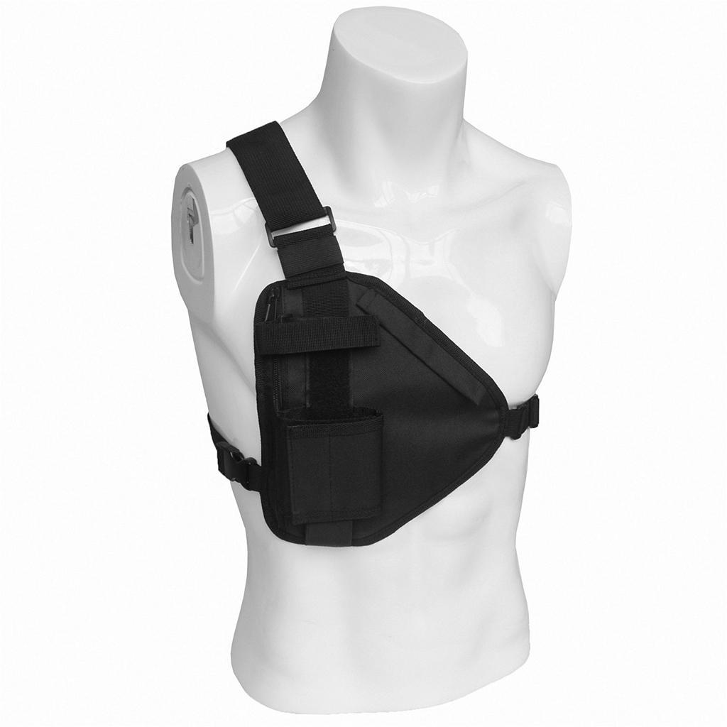 Backpack Shoulder Chest   Bag with Metal Zipper for Camping