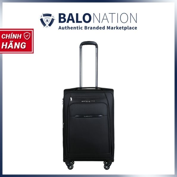 Vali Kéo Vải Du Lịch Sakos Vivian 5 - Size S 20Inch Xách Tay Cabin - Khóa Tsa - Chống Thấm, Trượt Nước - Hàng Chính Hãng - Đen