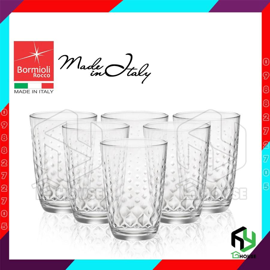 Bộ 6 ly thủy tinh GLIT- Bormioli Rocco - 395ml - Hàng Chính Hãng