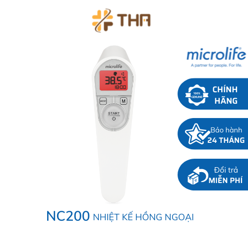 NHIỆT KẾ ĐIỆN TỬ HỒNG NGOẠI Micorlife NC200 (1 giây) CHÍNH HÃNG - An toàn - Tiện lợi