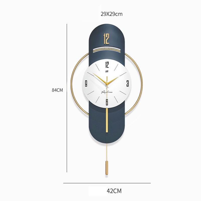 Đồng hồ treo tường trang trí số hiện đại kim trôi decor phòng khách, Homessen đồng hồ treo tường decor nghệ thuật
