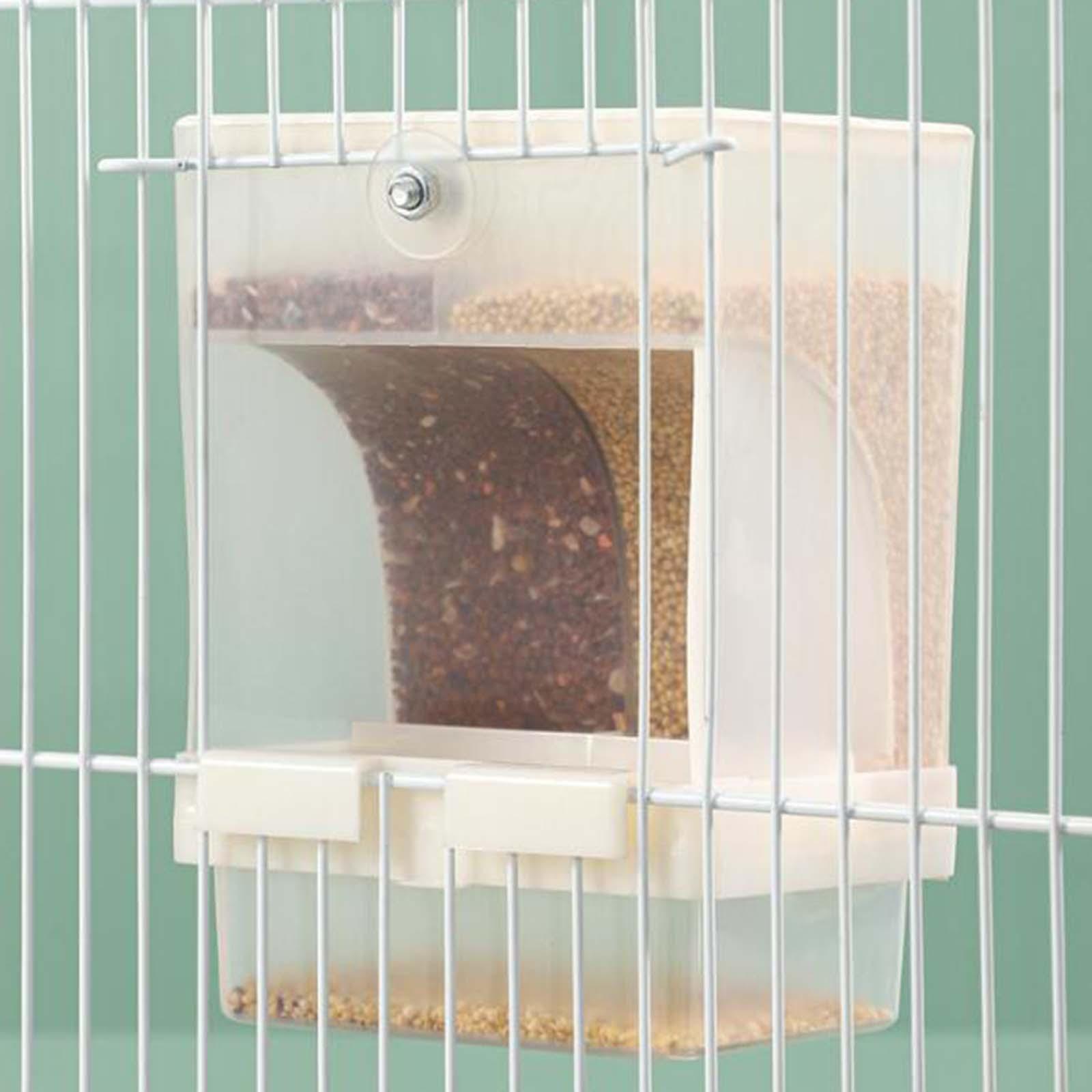 Automatic Bird Feeder Parrot Seed Feeder Pet Feeder for Parakeet Lovebirds