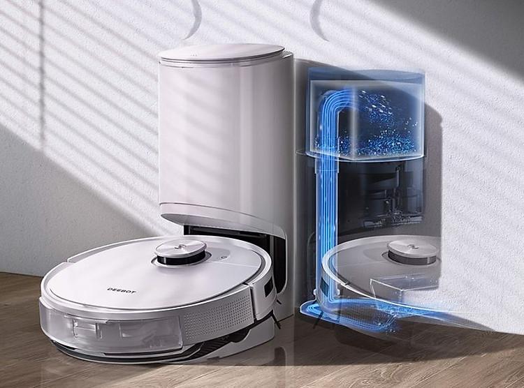 Robot Hút Bụi Lau Nhà Ecovacs Deebot T9, Cảm Biến Siêu Nhạy, Hộp Bụi Lớn 2.5L, Ghi Nhớ Bản Đồ Vệ Sinh, Nhập Đức