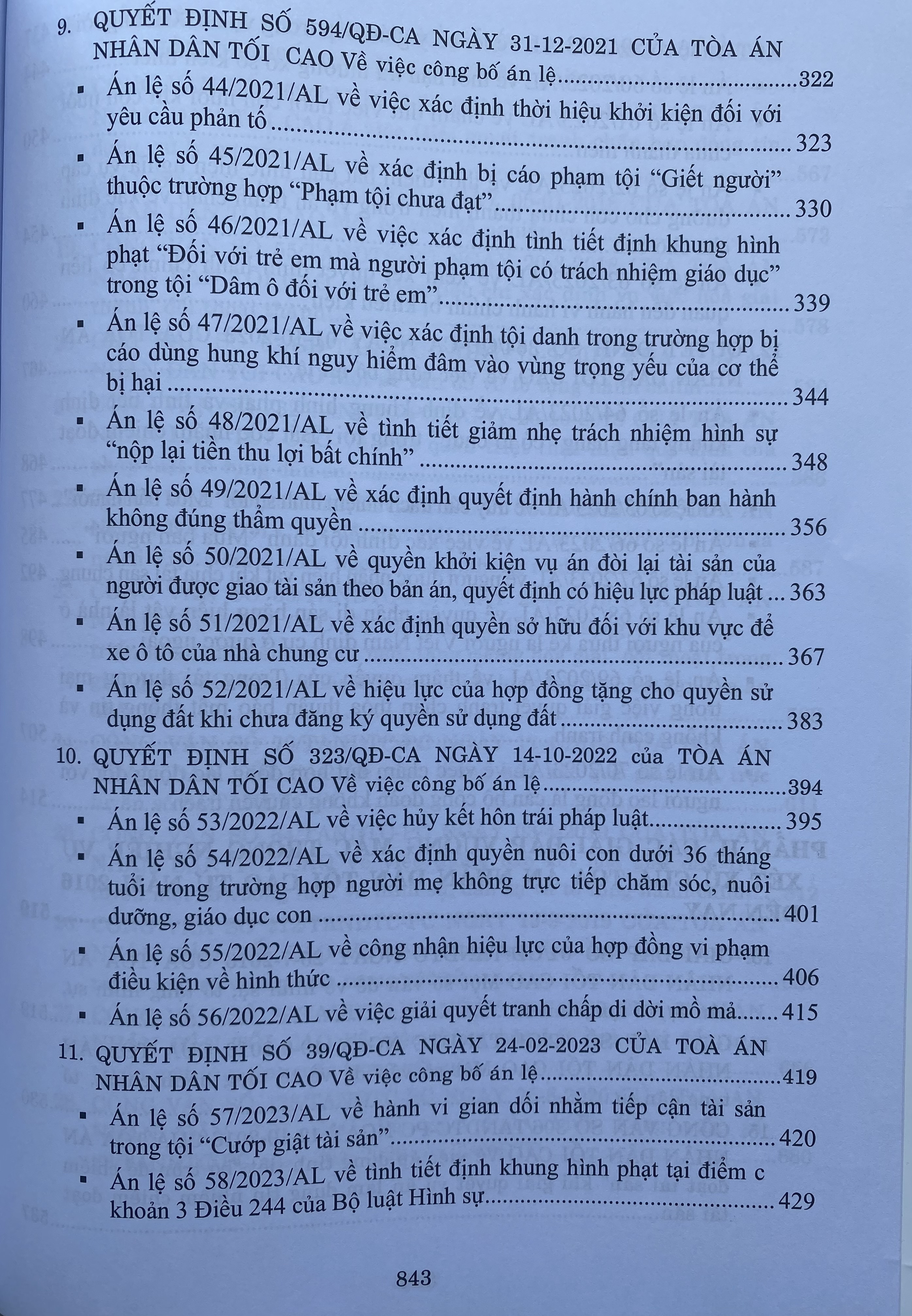 Hệ Thống 70 Án Lệ Và Các Giải Đáp Vướng Mắc Trong Nghiệp Vụ Xét Xử Của Tòa Án Nhân Dân Tối Cao Từ Năm 2016 Đến Nay