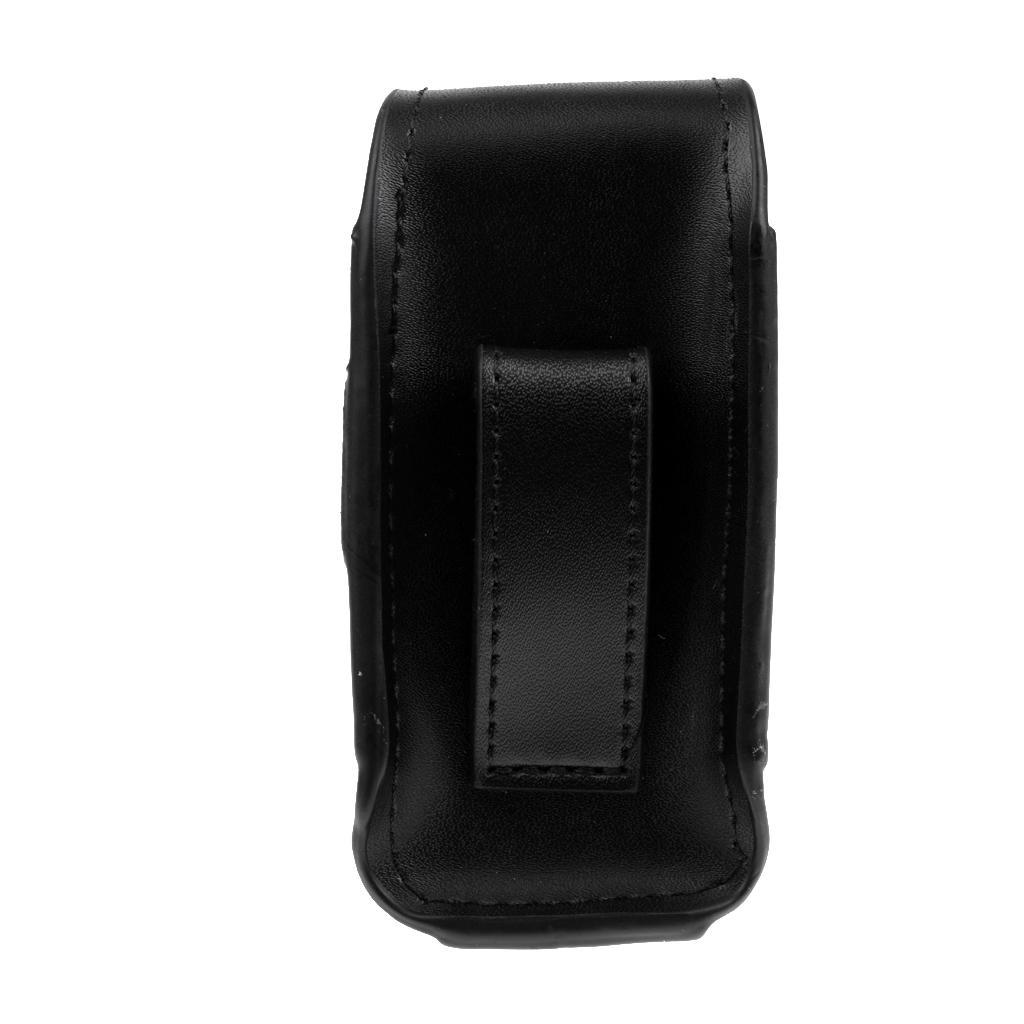 2x Portable Leather Golf Ball Holder Pouch Tees Tool Storage Bag Black