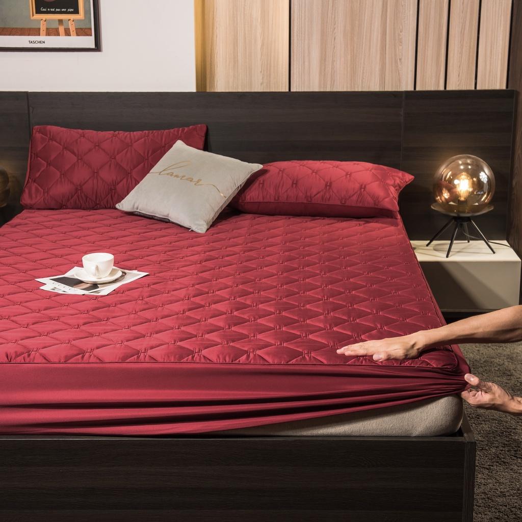 GA GỐI LỤA CHUN TRẦN CHỮ H COTTON KHÁNG KHUẨN MẪU DREAM CITY TẶNG KÈM 2 VỎ GỐI